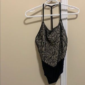 Capeziox black and beige body suite